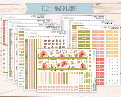 JUNE 2025 Stickers for The Scout Laurel Denise Planner (formerly Portrait Planner). "Bloom Time" || PTBT