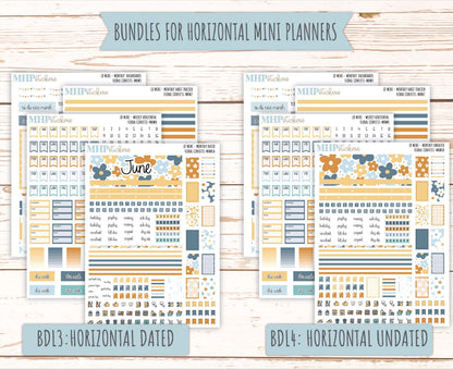 JUNE 2025 Stickers for Small Horizontal & Vertical Laurel Denise Planners. (Formerly Mini Planner) "Floral Confetti" || MNFC