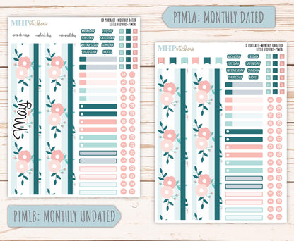 MAY 2025 Stickers for The Scout Laurel Denise Planner (formerly Portrait Planner). "Little Flowers" || PTLF