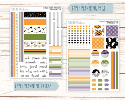 OCTOBER Stickers for the large Laurel Denise Rose Planner (Formerly Project Planner) "Hello Halloween" || PP