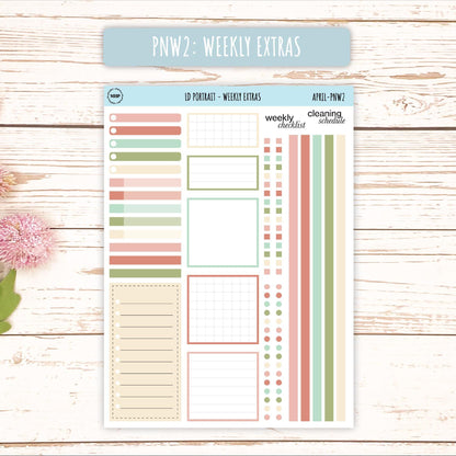 APRIL Stickers for The Scout Laurel Denise Planner (formerly Portrait Planner). Neutral Color || PN-APR