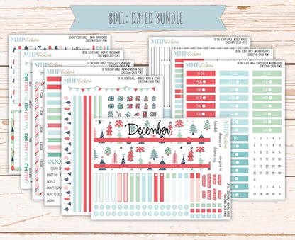 DECEMBER 2025 Stickers for the Large Laurel Denise Scout Planner (formerly Portrait Planner) "Christmas Cheer" || PT