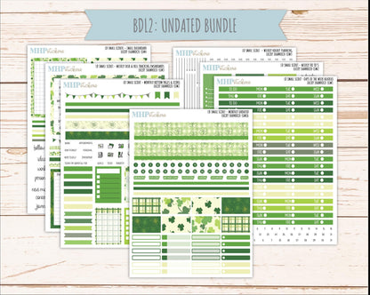 MARCH 2026 Stickers for the Small Scout Planner. For Laurel Denise Planners. "Lucky Shamrock" ||SS