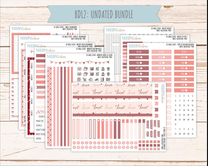 FEBRUARY 2026 Stickers for the Large Scout Planner (formerly Portrait Planner). For Laurel Denise Planners "Sweet Valentine" ||PT
