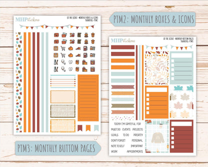 NOVEMBER 2025 Stickers for The Scout Laurel Denise Planner (formerly Portrait Planner). "Thankful" || PT