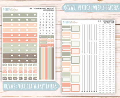 MARCH 2025 Stickers for Large size Horizontal & Vertical Laurel Denise Planner. (Formerly Original or Standar Size) "Hello Spring" || OGHS