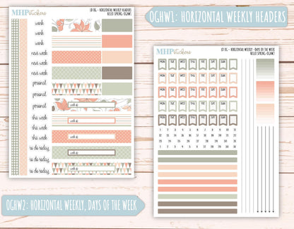 MARCH 2025 Stickers for Large size Horizontal & Vertical Laurel Denise Planner. (Formerly Original or Standar Size) "Hello Spring" || OGHS
