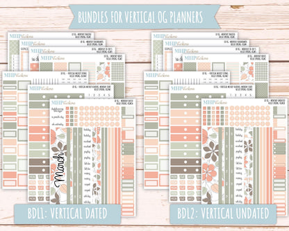 MARCH 2025 Stickers for Large size Horizontal & Vertical Laurel Denise Planner. (Formerly Original or Standar Size) "Hello Spring" || OGHS