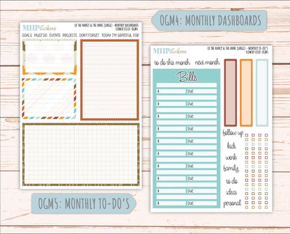 NOVEMBER 2025 Stickers for Large-size Horizontal & Vertical Laurel Denise Planners. (Formerly Original Size) "Thankful" || OG
