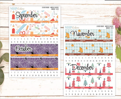 2025 Monthly Headers Set for Laurel Denise Book Bound Planner (Amanda's Collab) || LD424