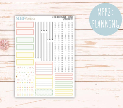 APRIL 2025 Stickers for The Rose Small Laurel Denise Planner (Formerly Mini Project Planner) "Happy Easter" || MPPHE