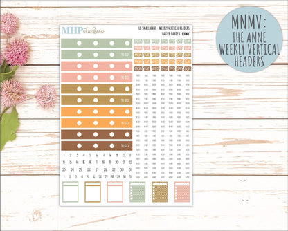 APRIL 2026 Stickers for Small Nancy & Anne Laurel Denise Planners. (Formerly Mini Planner) "Easter Garden" || MN
