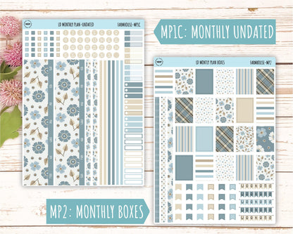 September Stickers for Large size Horizontal & Vertical Laurel Denise Planner. (Formerly Original or Standar Size) "Farmhouse" || OGFH