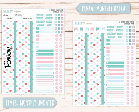 FEBRUARY 2025 Stickers for The Scout Laurel Denise Planner (formerly Portrait Planner). "Lover's Lane" || PTLL