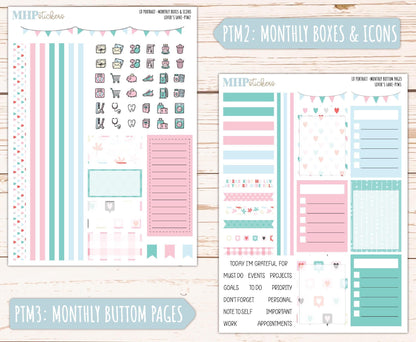 FEBRUARY 2025 Stickers for The Scout Laurel Denise Planner (formerly Portrait Planner). "Lover's Lane" || PTLL