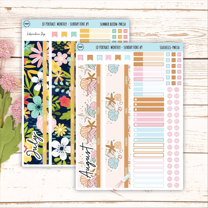 12 Monthly Sheet Set for Laurel Denise PORTRAIT Planner. 2024 Designs || LD407