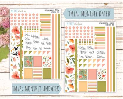 JUNE Stickers for The Valerie Laurel Denise Planner (Formerly Teacher Planner) "Bloom Time" || TBT