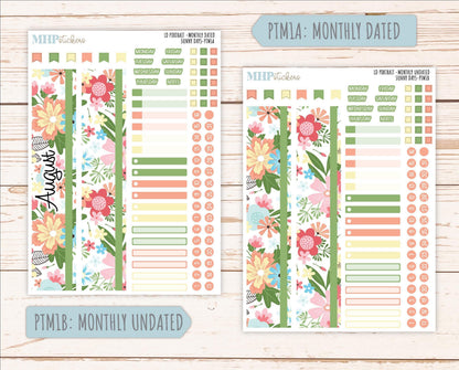 AUGUST 2025 Stickers for The Scout Laurel Denise Planner (formerly Portrait Planner). "Sunny Days" || PTSD