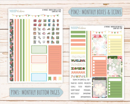 AUGUST 2025 Stickers for The Scout Laurel Denise Planner (formerly Portrait Planner). "Sunny Days" || PTSD