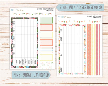 AUGUST 2025 Stickers for The Scout Laurel Denise Planner (formerly Portrait Planner). "Sunny Days" || PTSD