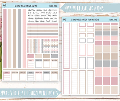MAY Neutral Color Stickers for small Laurel Denise Planners || NMAY