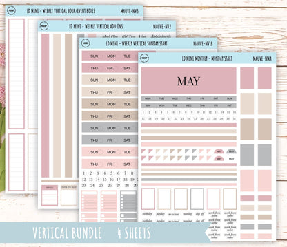 MAY Neutral Color Stickers for small Laurel Denise Planners || NMAY