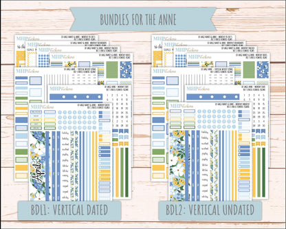 APRIL 2026 Stickers for Large Nancy & Anne Planners (Formerly Original Size). For Laurel Denise Planners. "Bee's Knees Flowers" || OG