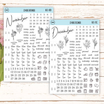 smallmalist Stickers for Laurel Denise Mini Planners. || H651