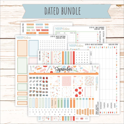 September 2025 Stickers for The Jo Laurel Denise Planner (Formerly Pop-Up Planner) "School Days" || POP