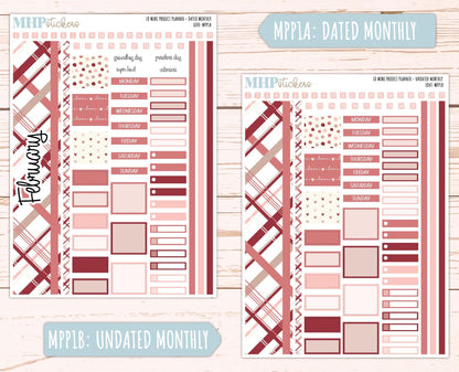FEBRUARY 2025 Stickers for The Rose Small Laurel Denise Planner (Formerly Mini Project Planner) "Love" || MPPLV