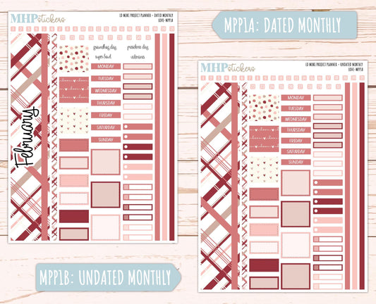 FEBRUARY 2025 Stickers for The Rose Small Laurel Denise Planner (Formerly Mini Project Planner) "Love" || MPPLV