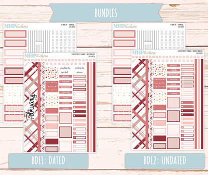 FEBRUARY 2025 Stickers for The Rose Small Laurel Denise Planner (Formerly Mini Project Planner) "Love" || MPPLV