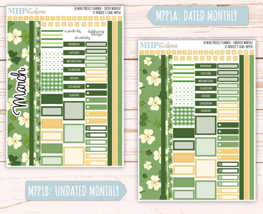 MARCH 2025 Stickers for The Rose Small Laurel Denise Planner (Formerly Mini Project Planner) "St Patrick's Flare" || MPPSPF