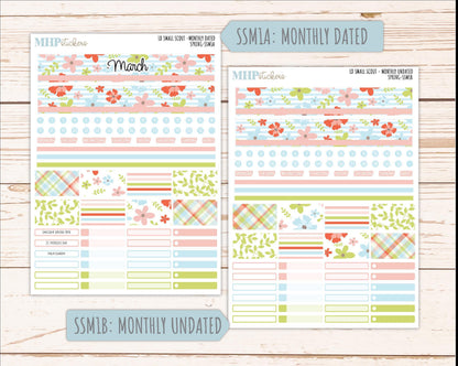 MARCH 2026 Stickers for the Small Scout Planner. For Laurel Denise Planners. "Spring" ||SS