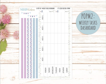 JANUARY 2026 Stickers for The Jo, Laurel Denise Planner (Formerly Pop-Up Planner) "It's Cold Outside" || POP