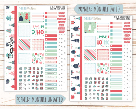 DECEMBER 2025 Stickers for The Jo Laurel Denise Planner (Formerly Pop-Up Planner) "Christmas Cheer" || POP
