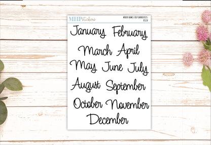 2026 Monthly Headers Set for the Large Rose Laurel Denise Planner (Formerly Project Planner) || LD438
