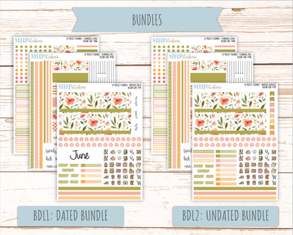 JUNE Stickers for the large Laurel Denise Rose Planner (Formerly Project Planner) "Bloom Time" || PPBT