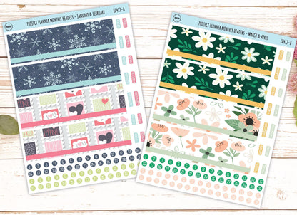 Monthly Headers Set for Laurel Denise The Rose Large Laurel Denise Planner (Formerly Project Planner) || LD412