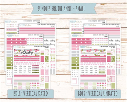 FEBRUARY 20265 Stickers for Small Nancy & Anne Laurel Denise Planners. (Formerly Mini Planner) "Fly" || MN