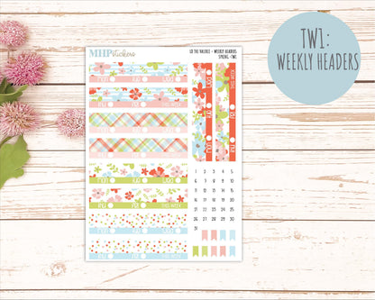 MARCH Stickers for The Valerie Laurel Denise Planner (Formerly Teacher Planner) "Spring" || TC