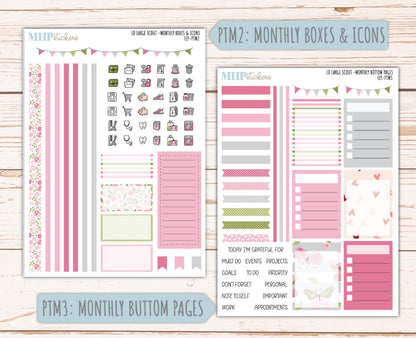 FEBRUARY 2026 Stickers for the Large Scout Planner (formerly Portrait Planner). For Laurel Denise Planners "Fly" ||PT