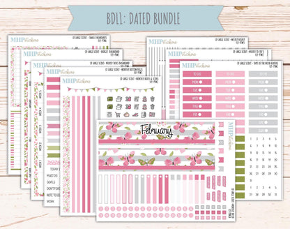 FEBRUARY 2026 Stickers for the Large Scout Planner (formerly Portrait Planner). For Laurel Denise Planners "Fly" ||PT