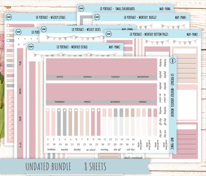 MAY Stickers for The Scout Laurel Denise Planner (formerly Portrait Planner). Neutral Color || PN