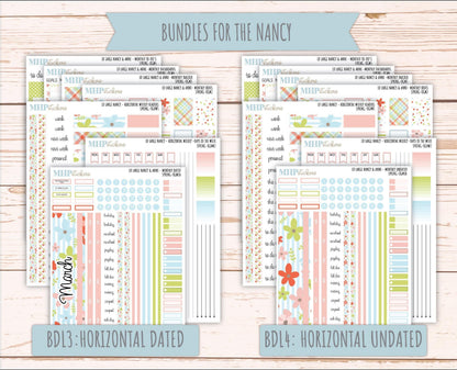 MARCH 2026 Stickers for Large Nancy & Anne Planners (Formerly Original Size). For Laurel Denise Planners. "Spring" || OG