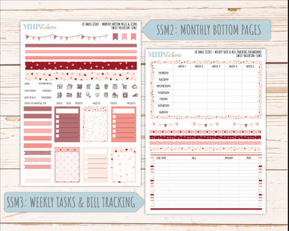 FEBRUARY 2026 Stickers for the Small Scout Planner. For Laurel Denise Planners. "Sweet Valentine" ||SS