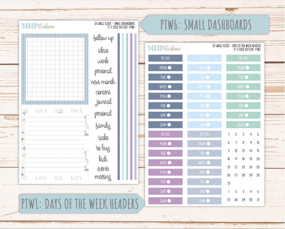 JANUARY 2026 Stickers for the Large Scout Planner (formerly Portrait Planner). For Laurel Denise Planners "It's Cold Outside" ||PT