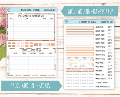 NOVEMBER Stickers for The Valerie Laurel Denise Planner (Formerly Teacher Planner) "Pumpkin Spice" || TPS