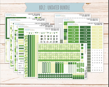 MARCH 2026 Stickers for the Large Scout Planner (formerly Portrait Planner). For Laurel Denise Planners "Lucky Shamrock" ||PT