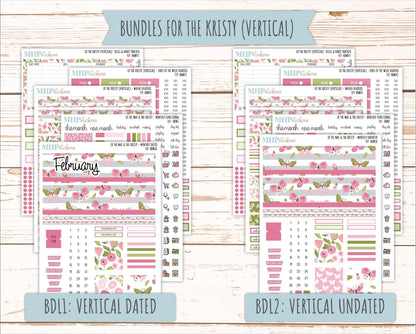 FEBRUARY 2026 Stickers for the Mae & Kristy Laurel Denise Planners (Book Bound Planner) "Fly" || BB